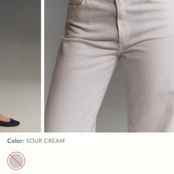 Agolde Harper high rise straight leg crop jeans in sour cream - Picture 3 of 8